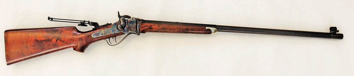 Allen’s C. Sharps Arms rifle, which shoots as good as it looks.